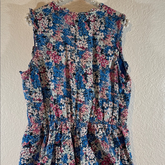 Textile Elizabeth and James Meg Blue Floral Maxi Dress Size XL - Picture 8 of 13